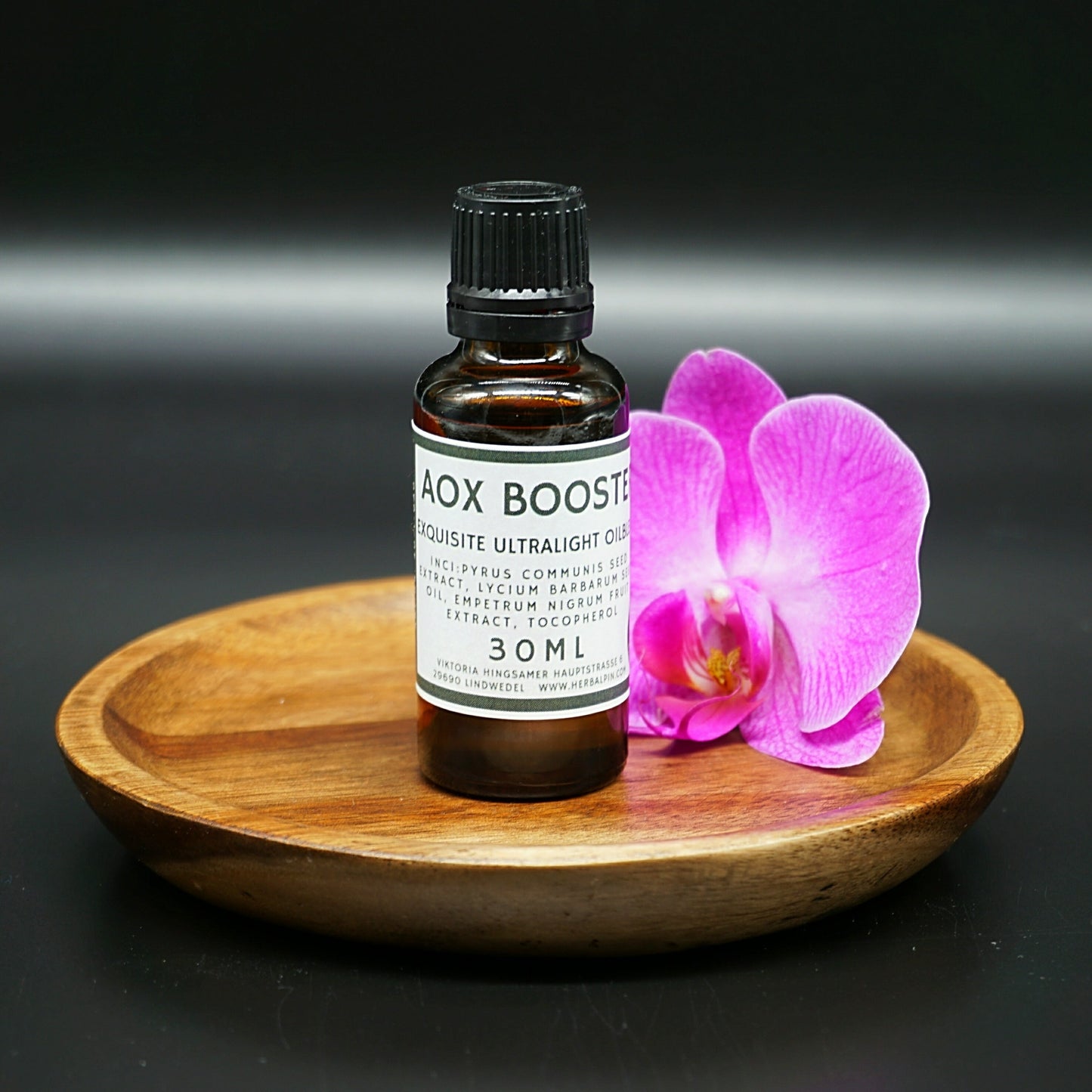 30ml Braunglasflasche mit AOX Booster