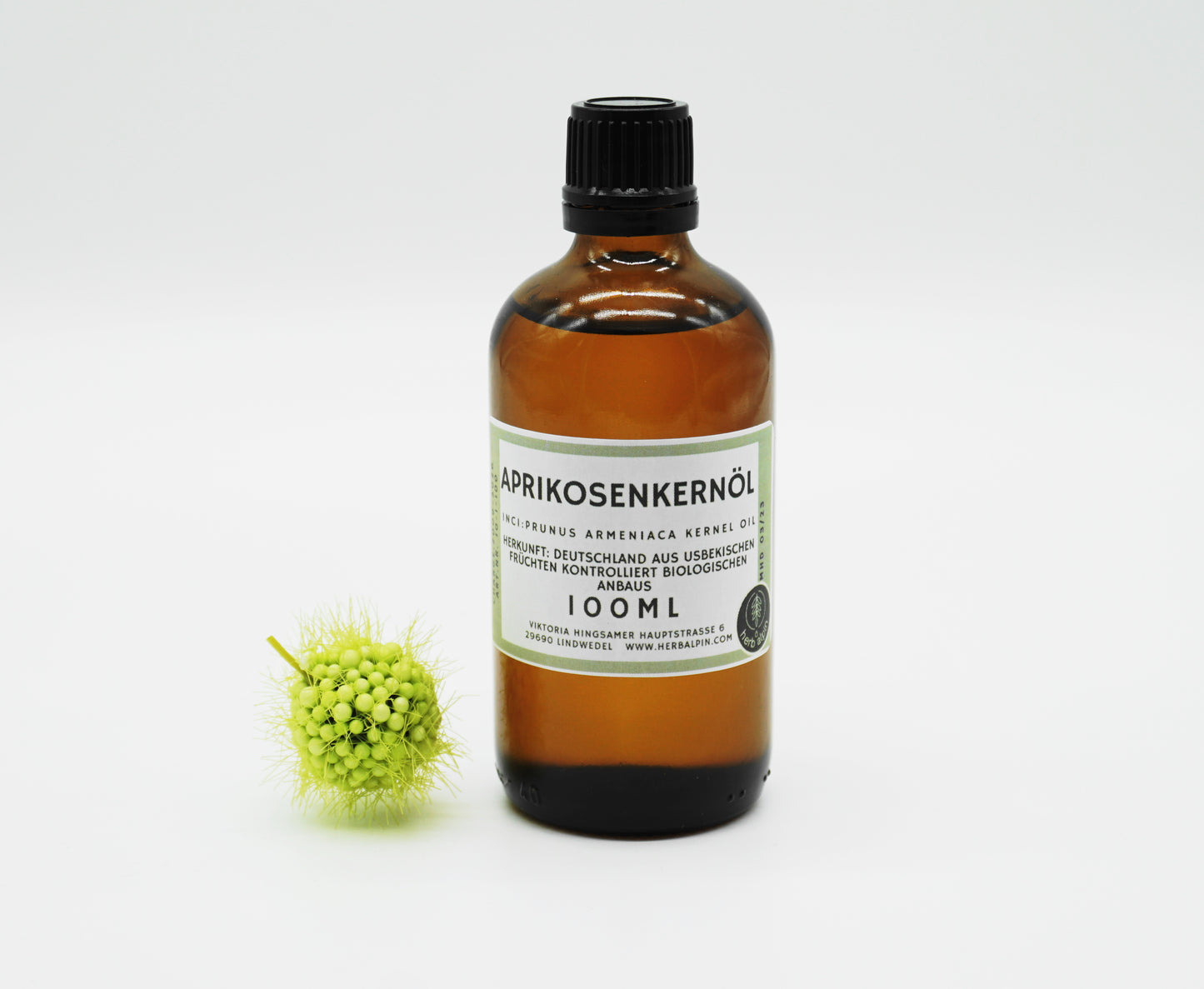 100ml Aprikosenkernöl in Braunglasflasche