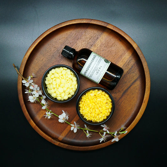Starterset Aprikosenkernöl, Bienenwachs und Kakaobutter